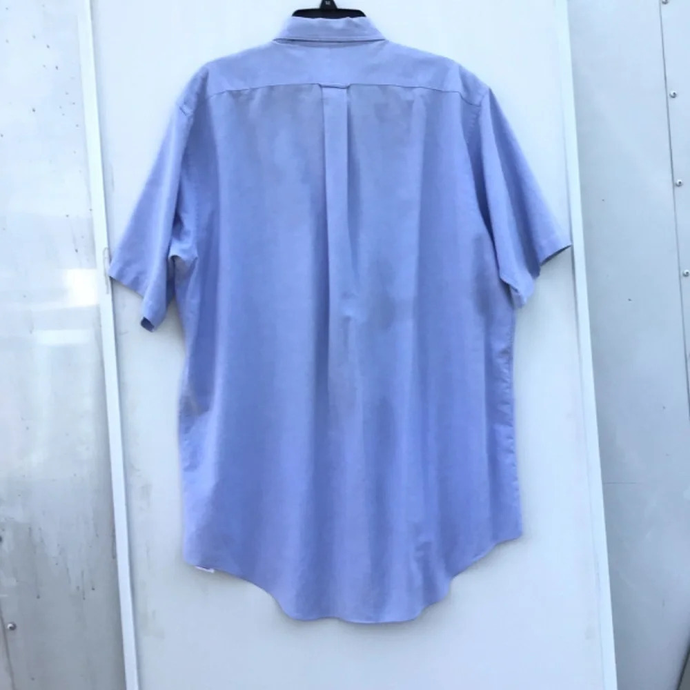 Land’s End Direct Merchants baby blue short sleeve shirt. Size17 tall. Orig csf - Picture 6 of 6